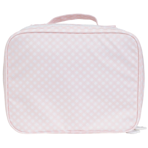 Pink Gingham Lunch Box