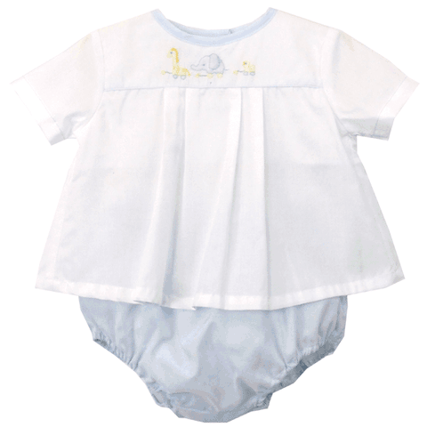Shadow Embroidered Diaper Set